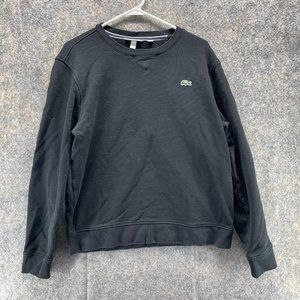 Lacoste Sweater Men's Large Adult Black Green Long Sleeve Crewneck Outdoors